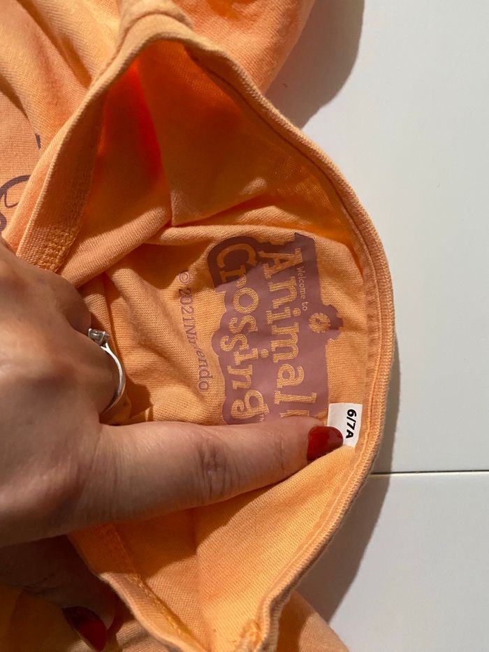 Teeshirt animal crossing orange taille 6/7 ans - photo numéro 4