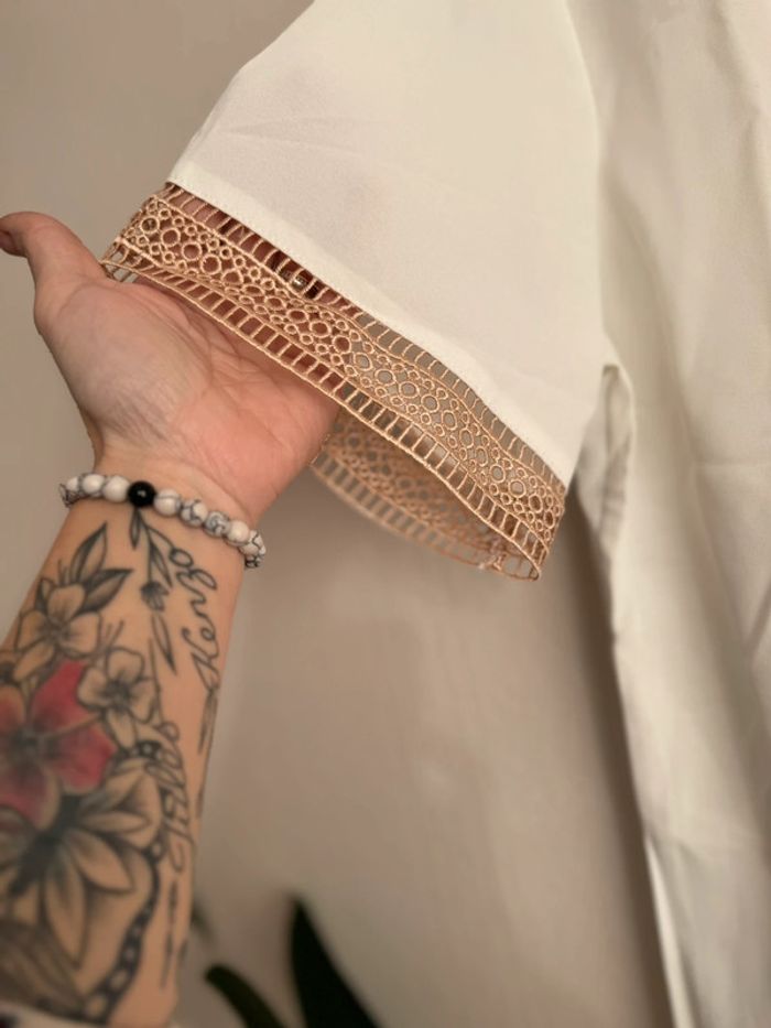 SHEIN lune blouse avec dentelle - photo numéro 3