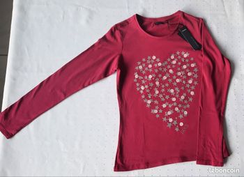 T-Shirt Manches Longues Neuf Etiqueté Taille 12 Ans marque IKKS