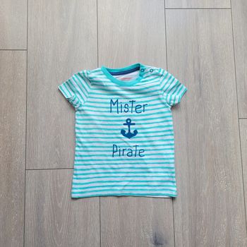 Tee-shirt bleu turquoise. Garçon 2 ans 1/2. Marque In Extenso
