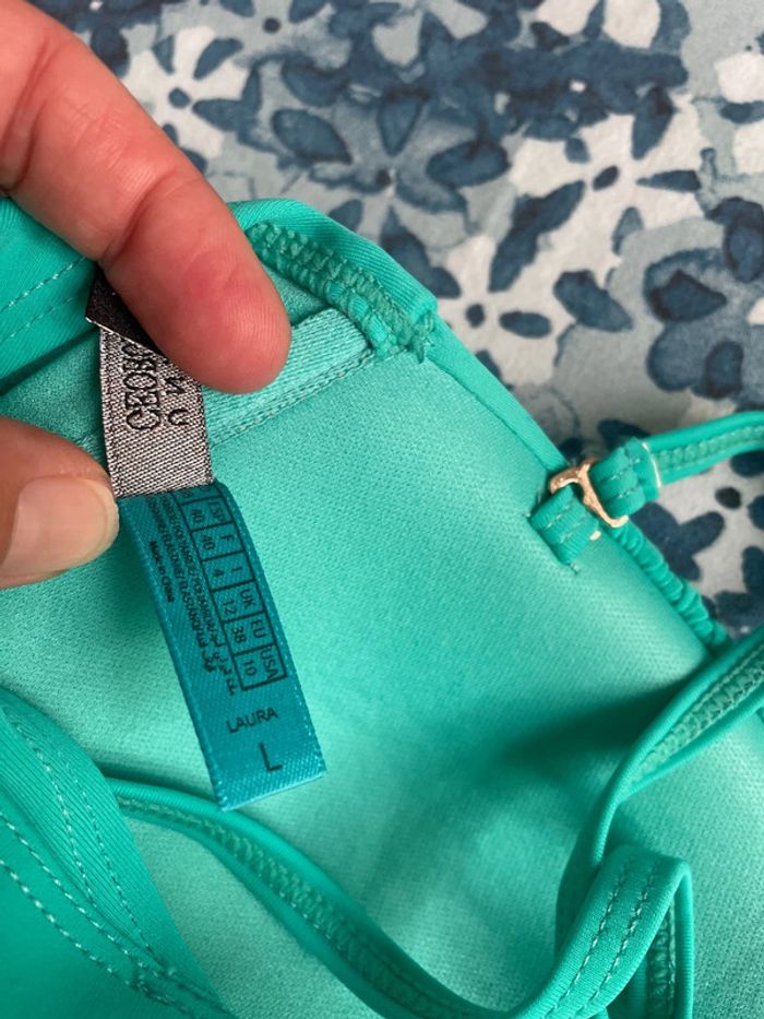 Haut de maillot de bain vert, taille L Georges REch - photo numéro 5