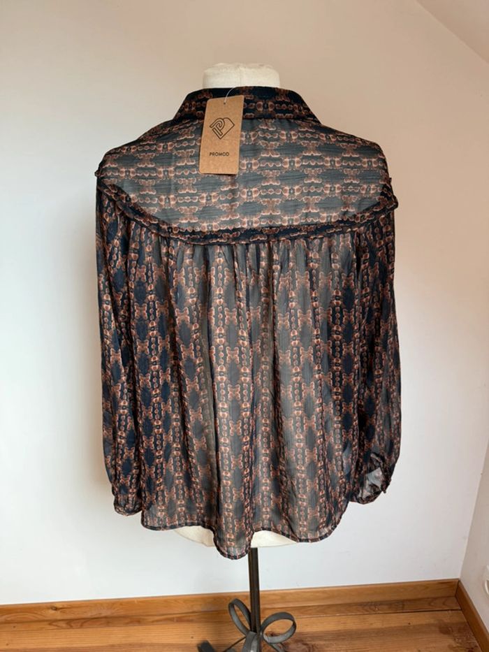 Superbe chemise fluide blouse neuve Promod 🌸 42 XL - photo numéro 7