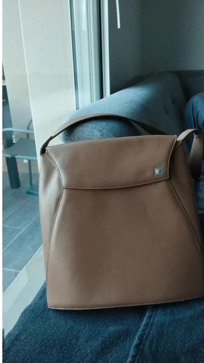 Sac couleur taupe grand format - photo numéro 2