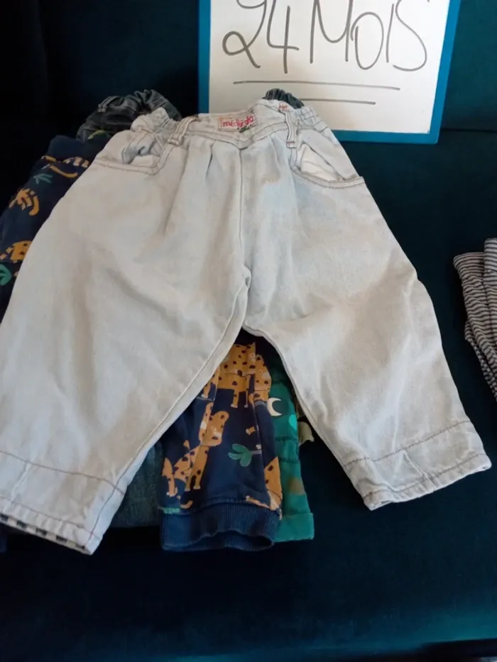 Lot de 7 jeans pantalons 24mois - photo numéro 6