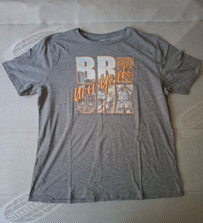 Tee shirt gris imprimé Kiabi Taille XXL - photo numéro 2