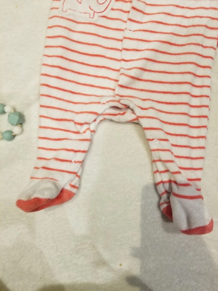 Pyjama velours motif éléphant - photo numéro 4