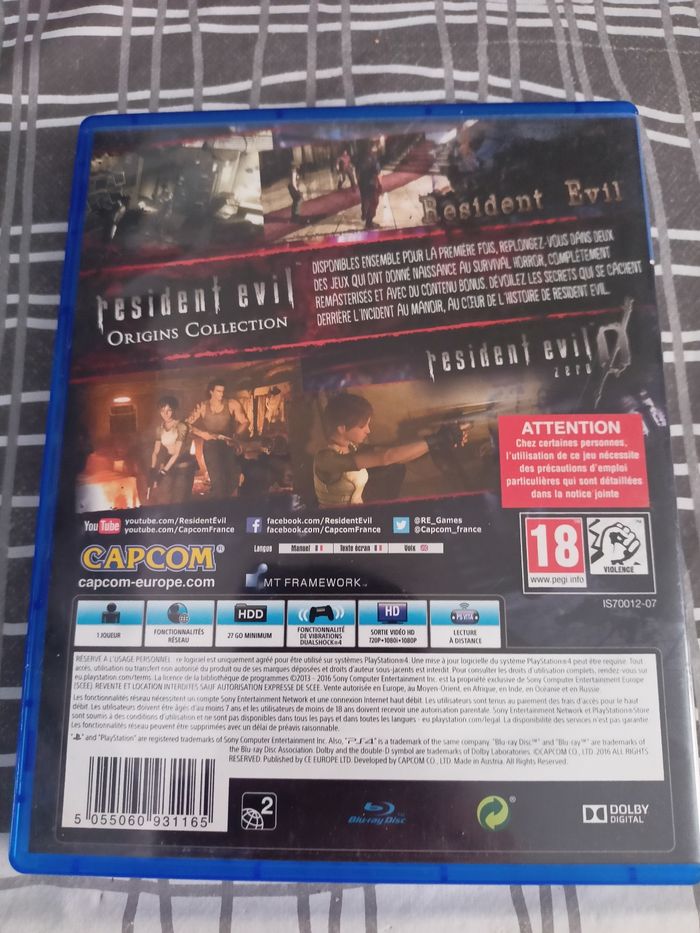 PS4 resident evil origins collection - photo numéro 2