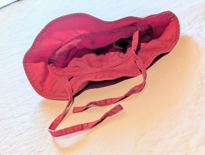 Chapeau Bob Petit Bateau Rose Flot Dessin Bateau Blanc Attache Ficelles Accessoire Petits Enfants - photo numéro 5