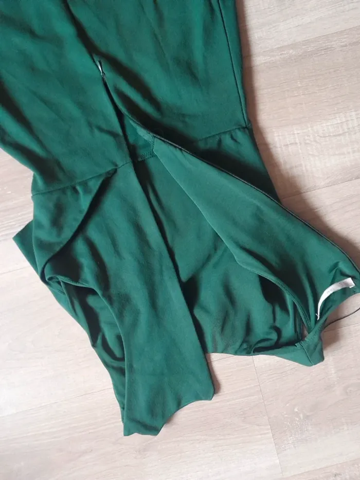 Robe vert émeraude zara - photo numéro 3