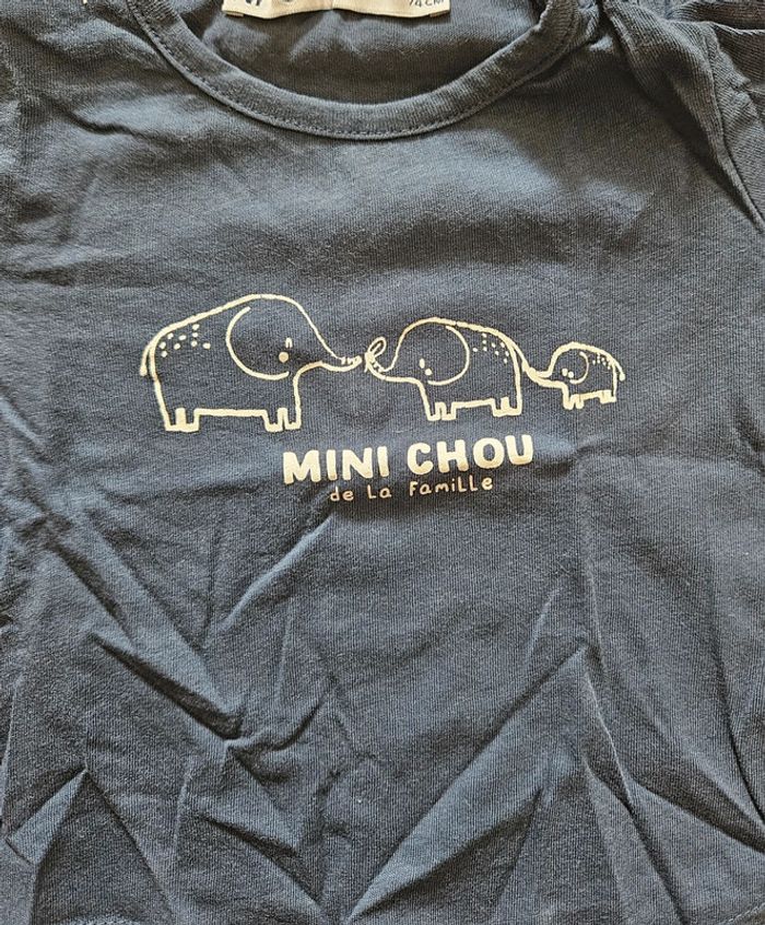 Lot de 4 tee shirt manches longues 12 mois - photo numéro 3