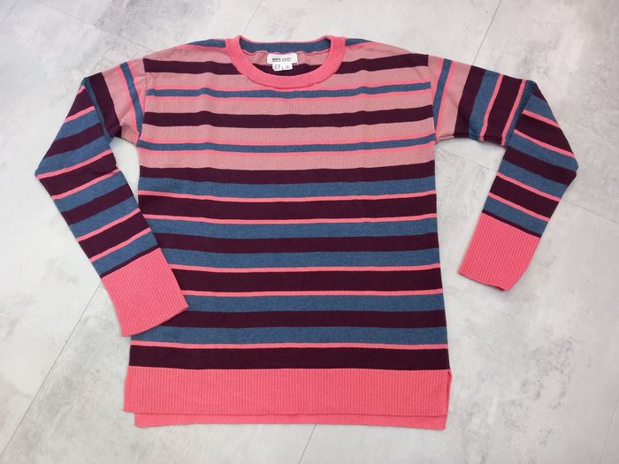 Pull / tricot rayé rose femme taille 38
