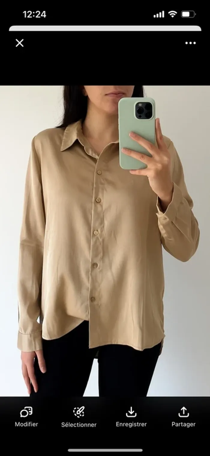 Chemise en satin Only L neuve