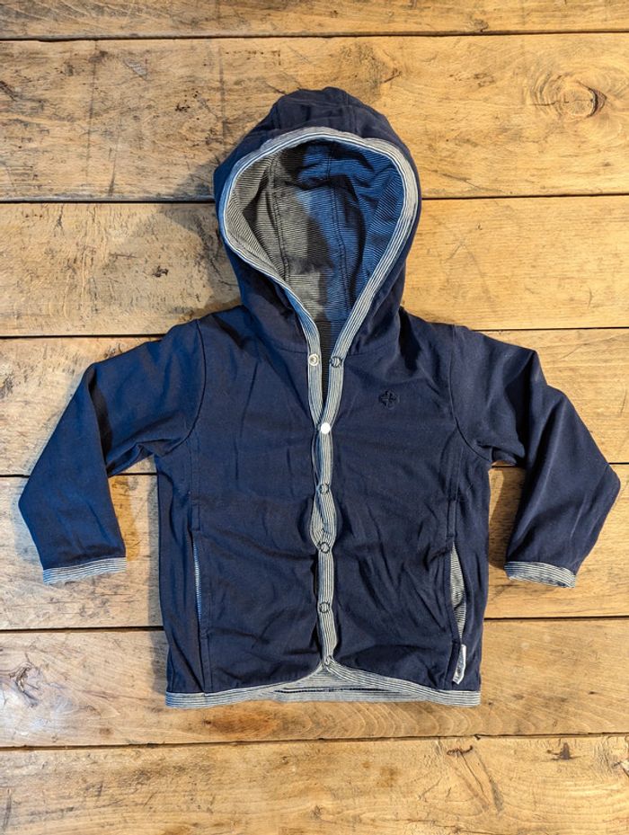 Veste réversible avec bonnet Noppies - 3 mois - photo numéro 2