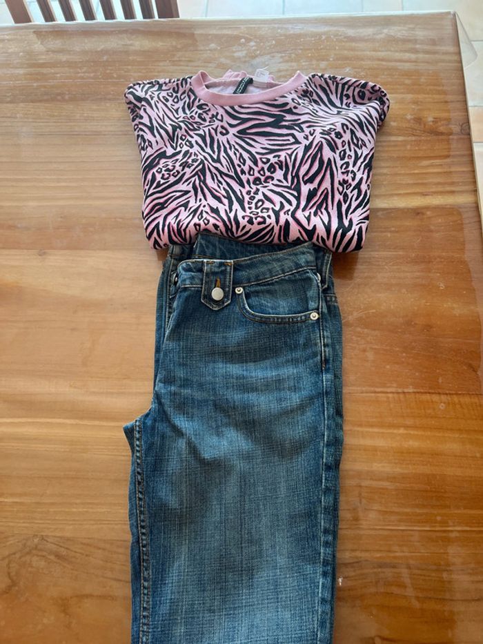 Vend lot jean soft grey taille 36 et Sweat taille s - photo numéro 9