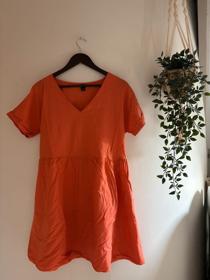 Robe orange fluide - Shein - Taille L - photo numéro 2