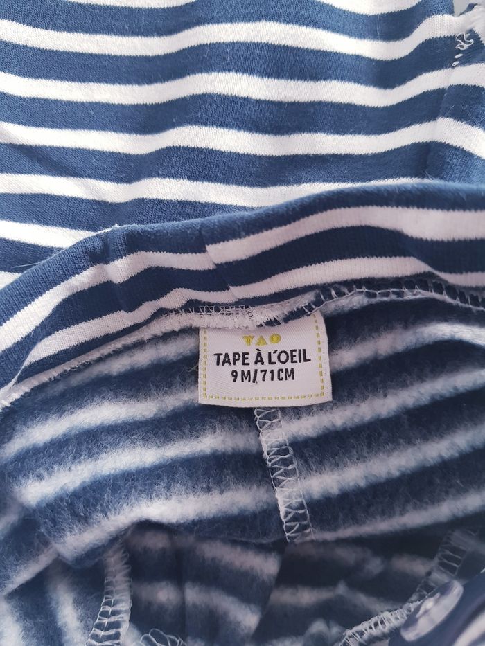 Tape À L'Œil - Pantalon rayé, doublé polaire (9 mois) - photo numéro 5