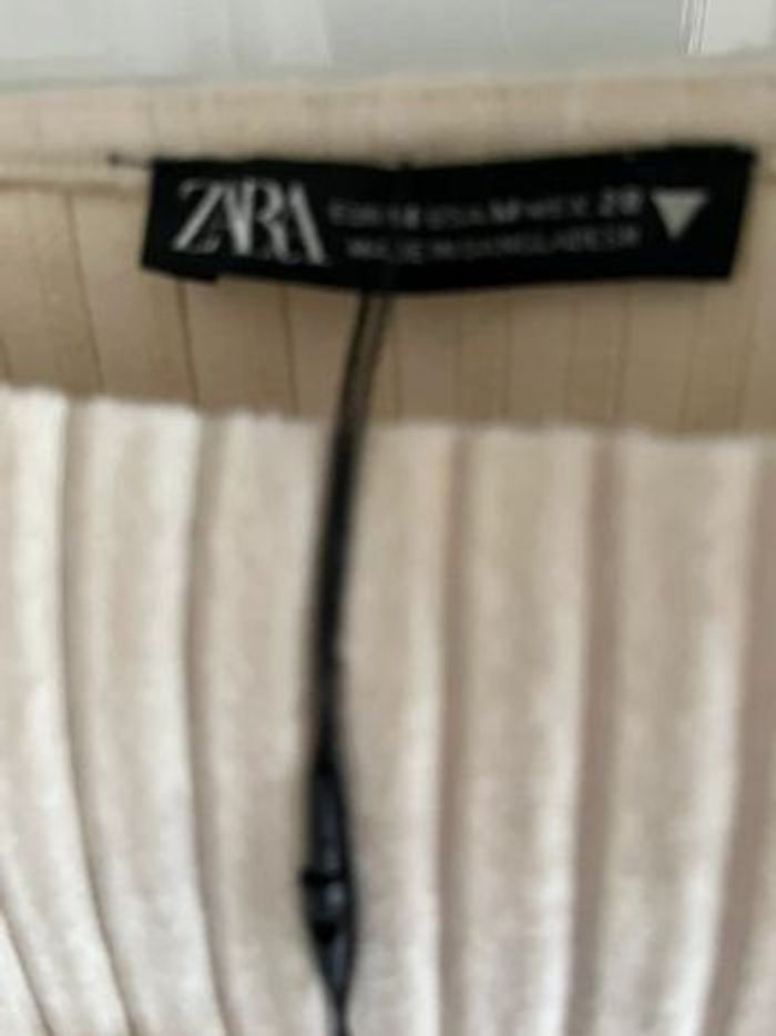 Robe Zara beige côtelée Taille M - photo numéro 8
