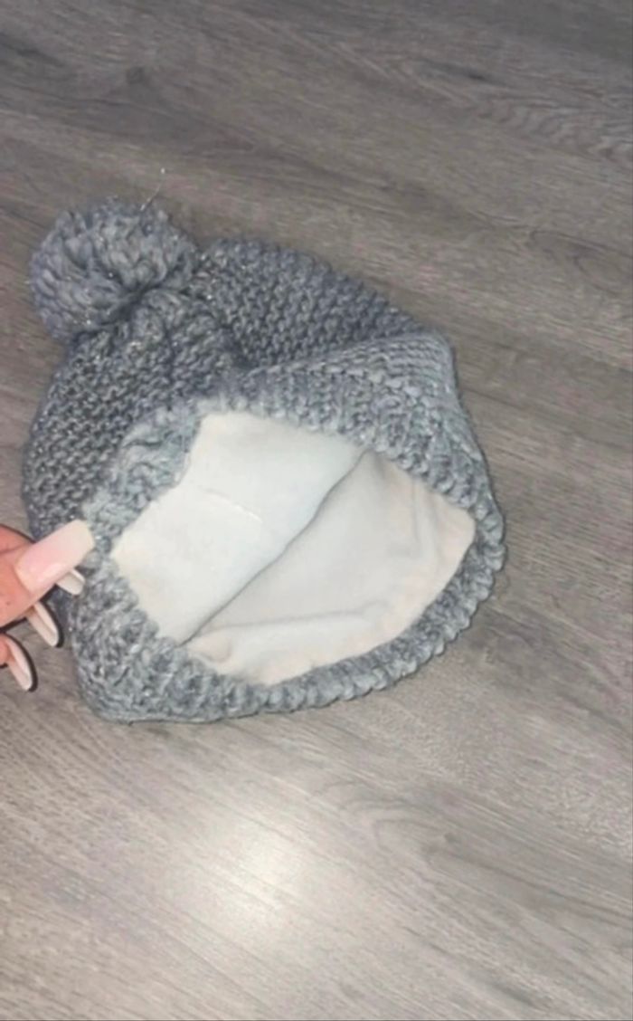 Bonnet polaire gris - photo numéro 2