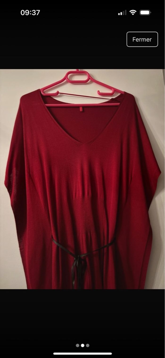 Robe châle rouge miss Captain - photo numéro 3