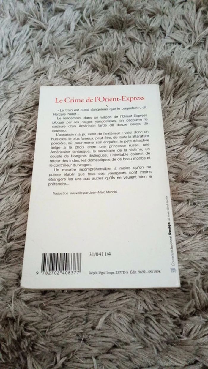 Le crime de l'Orient Express d'Agatha Christie - photo numéro 2