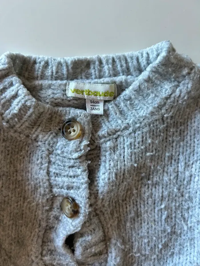 Gilet en maille gris - photo numéro 3