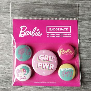 Barbie : Pack 5 badges 