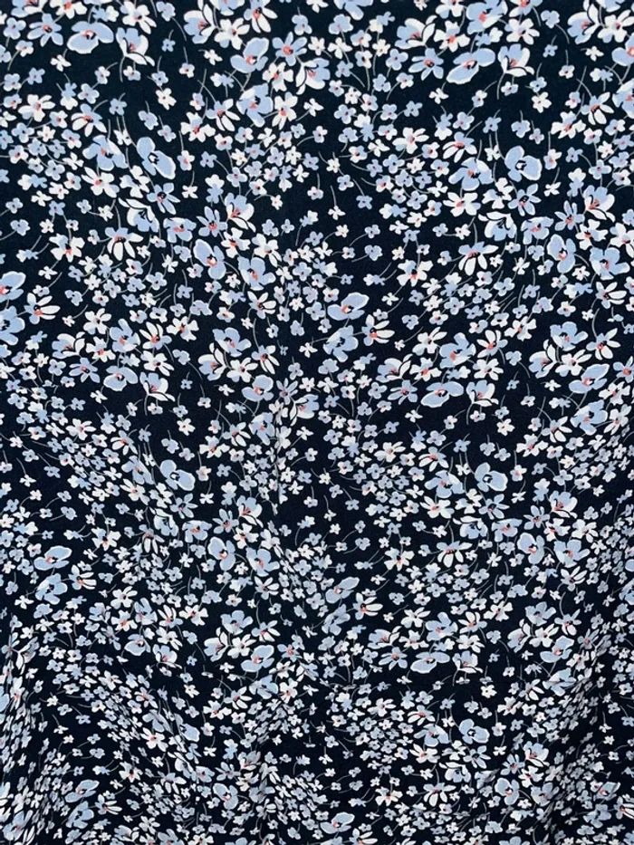 Robe fleurie bleue H&M 38 - photo numéro 2
