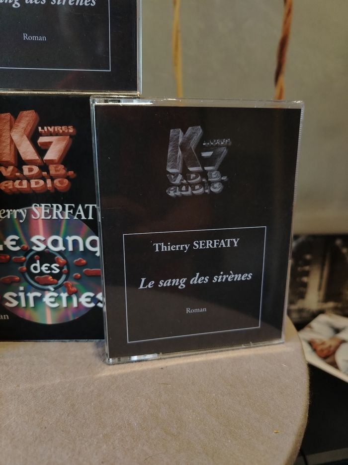Coffret K7 VDB Livres Audio Thierry Serfaty Le Sang des Sirènes Vintage - photo numéro 3