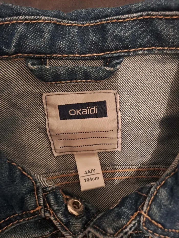 Veste en jean Okaidi 4 ans - photo numéro 2