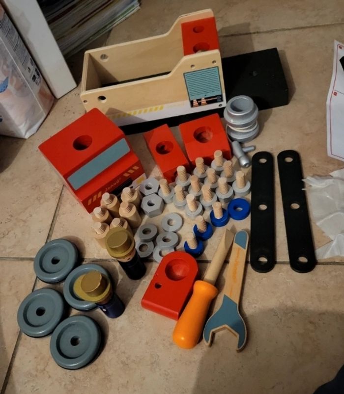 Camion de pompiers brico kids janod - photo numéro 9