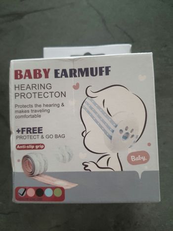 Casque bandeau anti-bruit/ protège oreilles
bébé avec sac de rangement- little ears