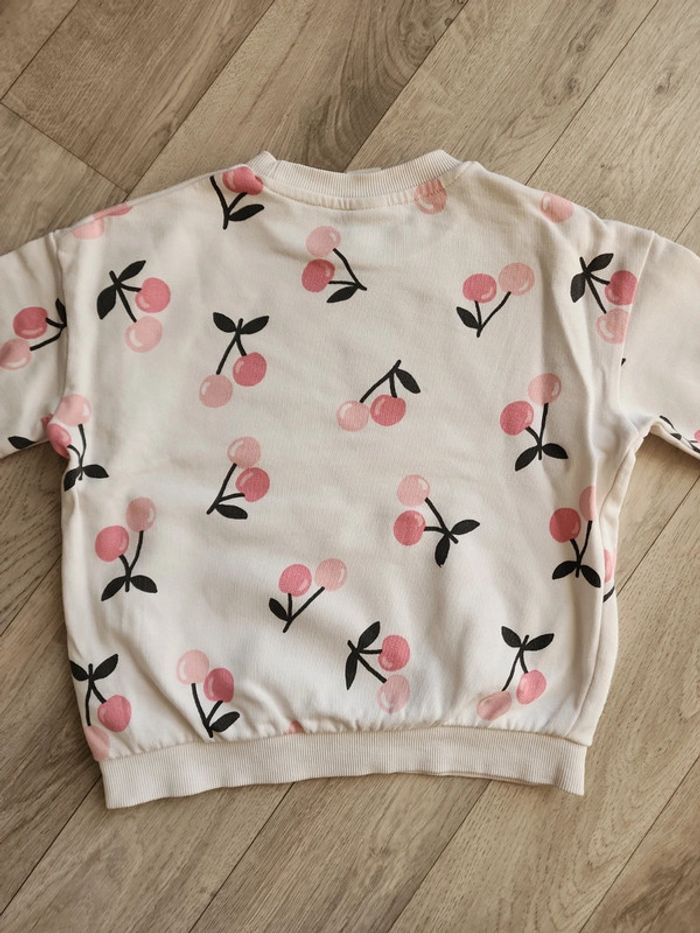Sweat shirt leger cerises 92cm - photo numéro 7