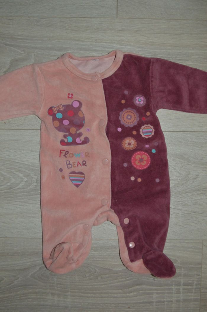 Pyjama naissance fermeture devant