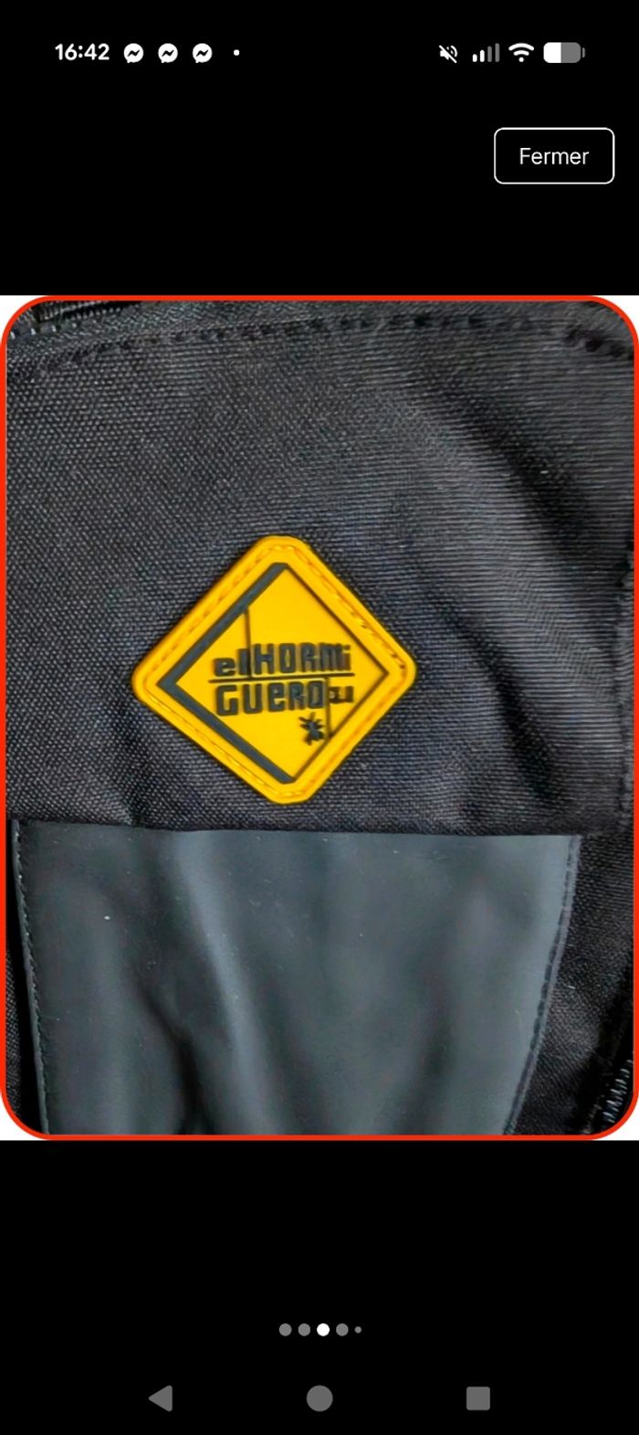 Sac à dos noir El Hormiguero (Trancas y Barrancas) - Neuf avec étiquette - photo numéro 3