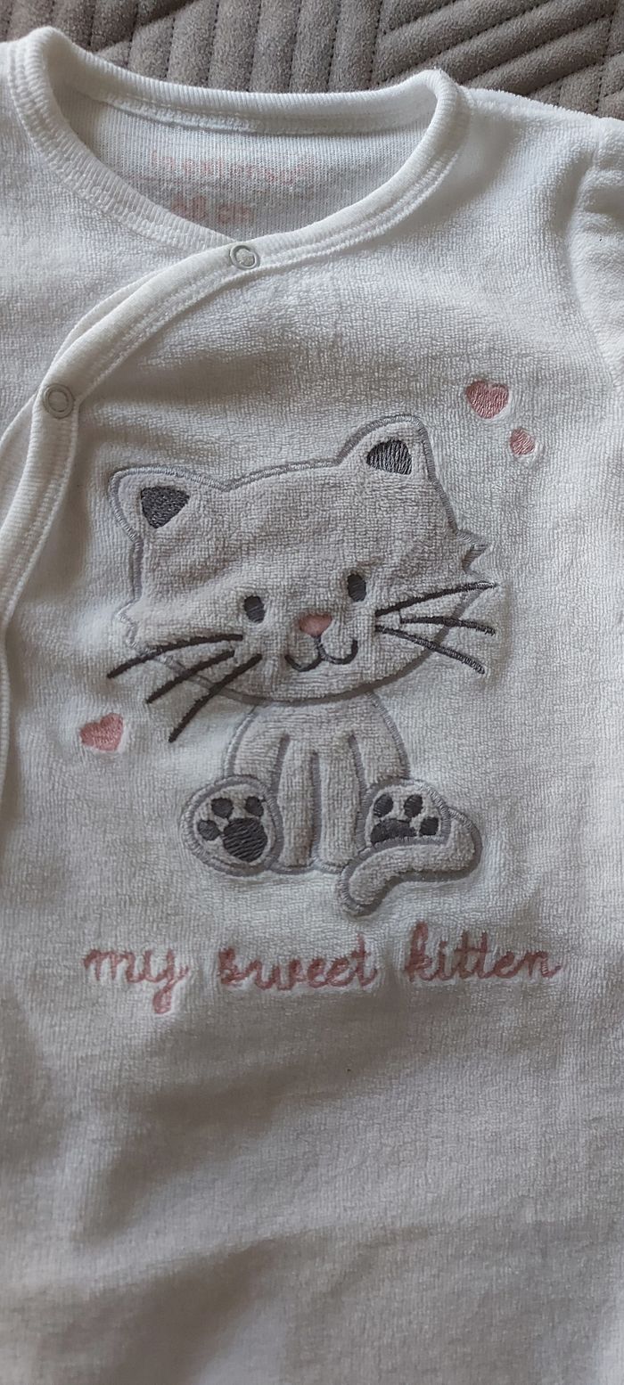 Pyjama en velours 68 cm - photo numéro 2