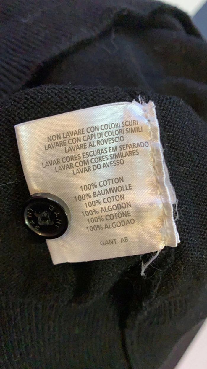 Gilet Gant T:L noir - photo numéro 3