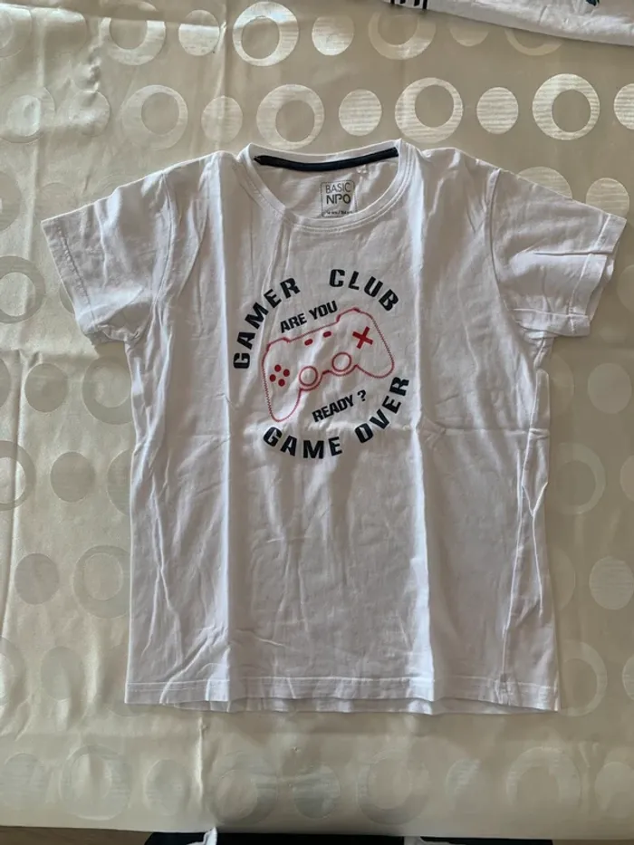 Lot t-shirts blanc mixte - photo numéro 3