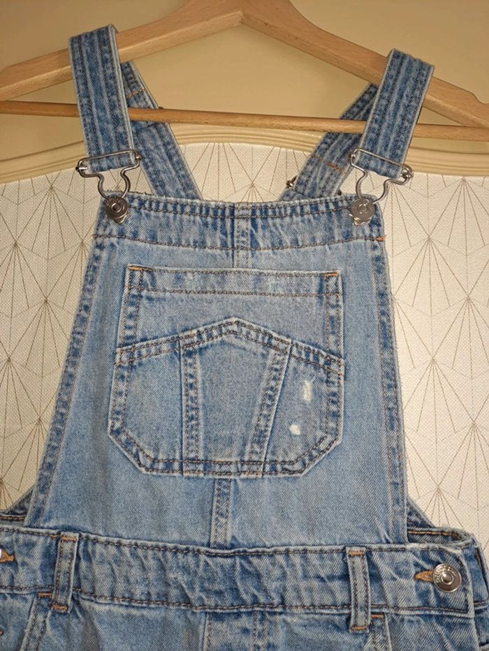 Superbe combishort jean femme effet used tbe divided 36 - photo numéro 3