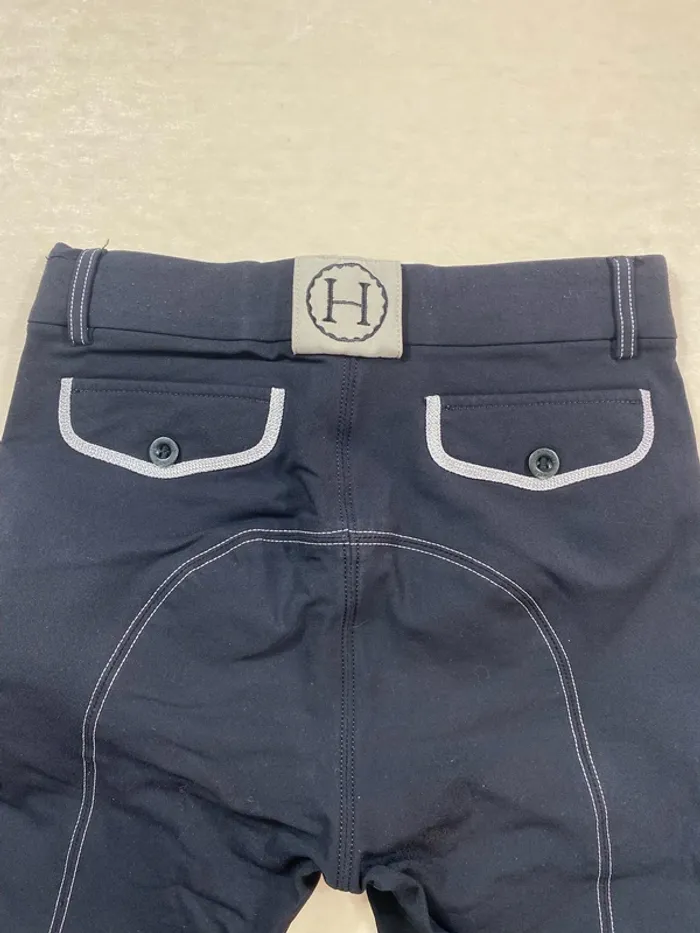 Pantalon équitation Harcour taille 34 enfant/adolescent noir - photo numéro 9