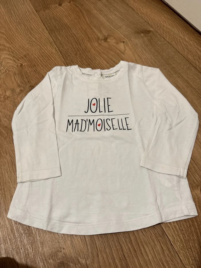 T-shirt à message 18 mois
