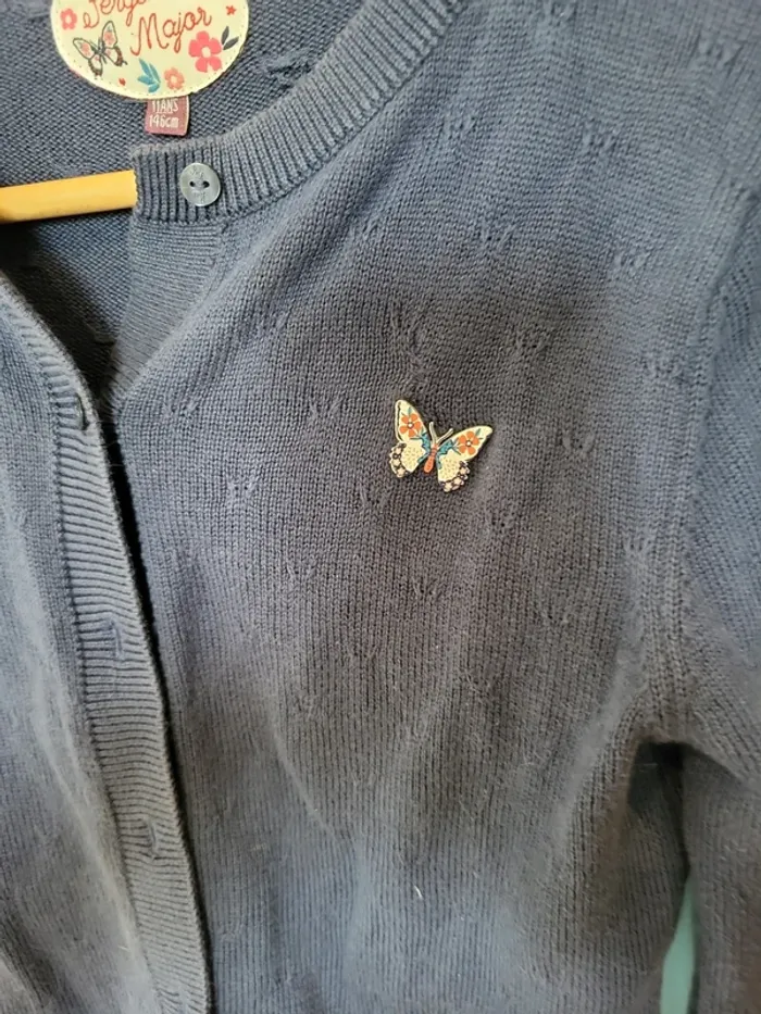 Jolie Veste bleue sergent major 11 ans - photo numéro 2