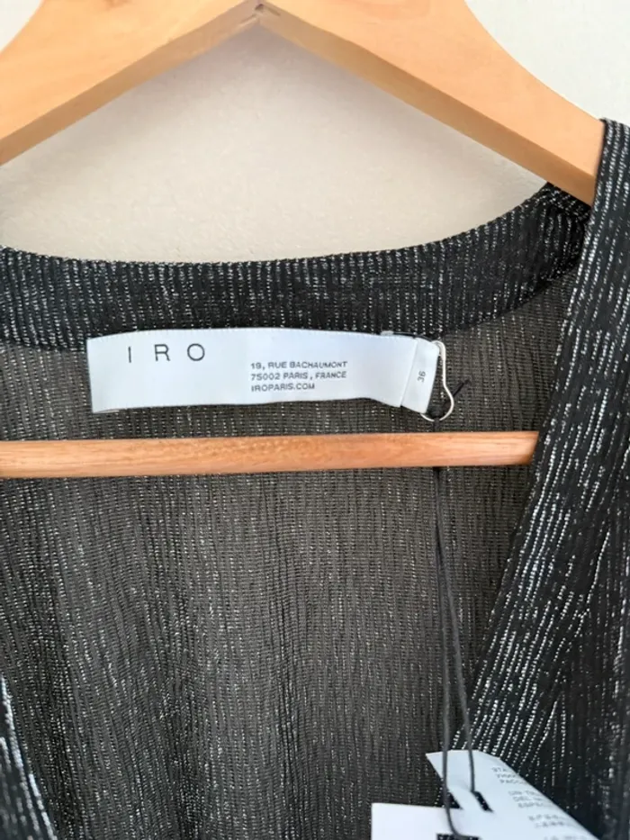 Robe IRO argentée - photo numéro 4
