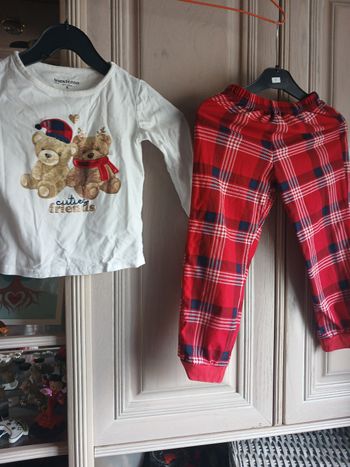 Pyjama fille avec ours 5 ans In extenso 
