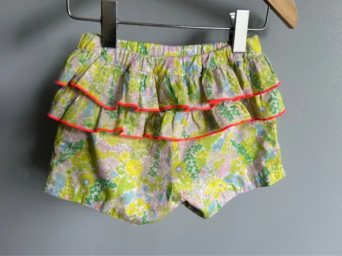 Ensemble liberty blouse + short Jacadi fille 24 mois Tbe - photo numéro 5