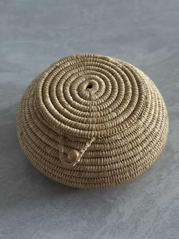 🌟 sublime petite boîte tressée main (panier) polyvalente déco boîte à bijoux , elle est superbe ! - photo numéro 3