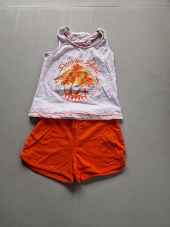 Ensemble short + debardeur fille