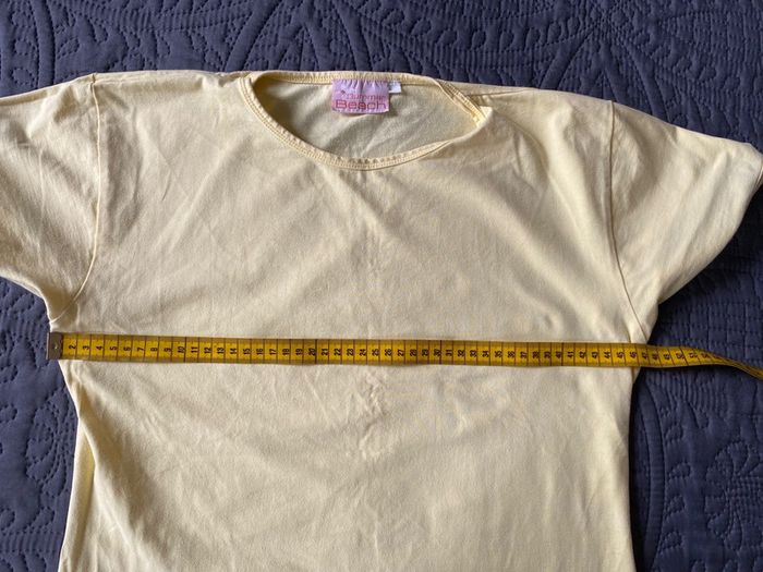 T-shirt jaune Summer Beach 🌸 taille M - photo numéro 6