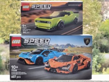 Lego voiture de sport dodge challenger et Lamborghini