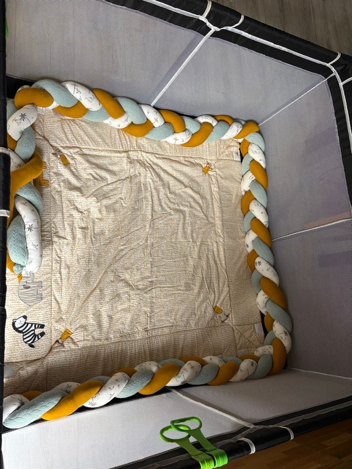 Parc tissu 130 x 130 x 65 cm - photo numéro 6