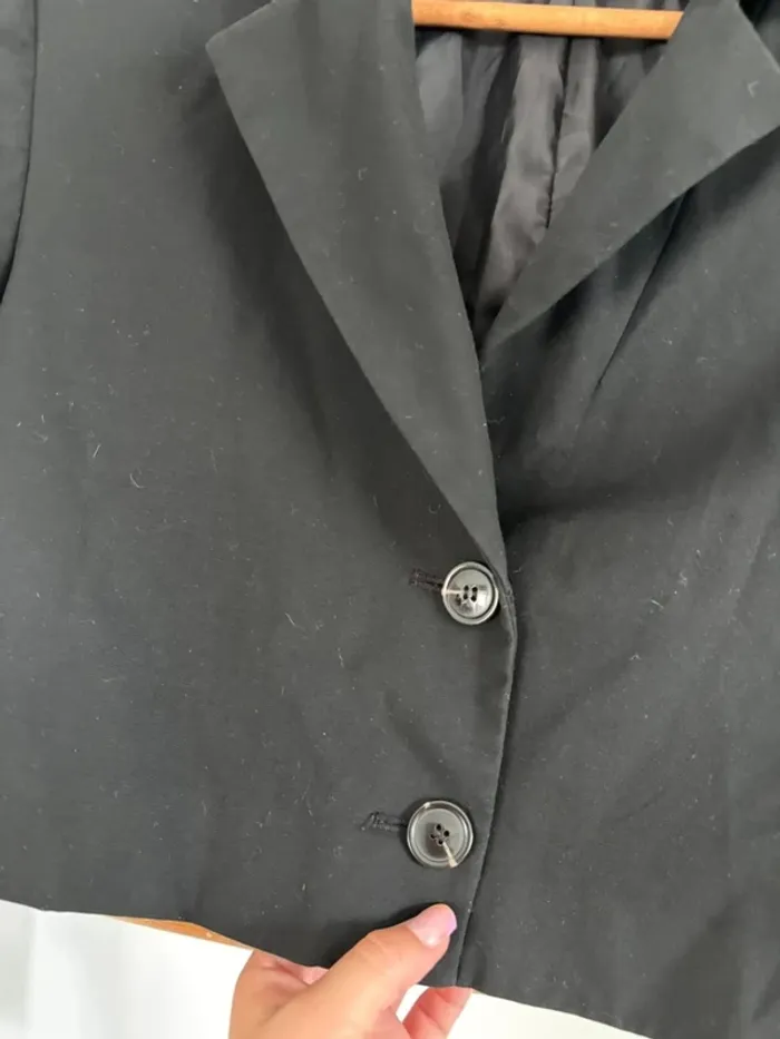Blazer court noir zara taille S - photo numéro 5
